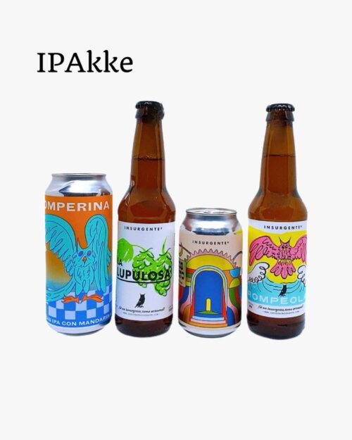 4 øl i IPA pakke fremvises på billede